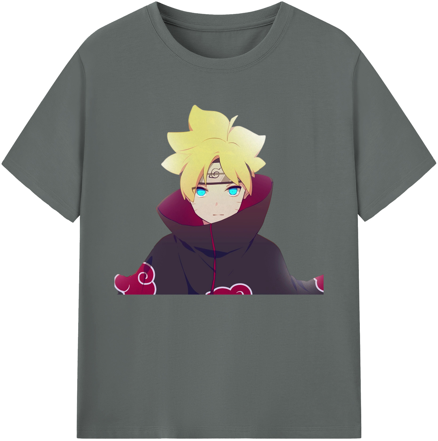 （画像用） NARUTO -ナルト- うずまき ボルト Uzumaki Boruto 綿100％ メンズ半袖Tシャツ｜肌触りやわらか＆通気性